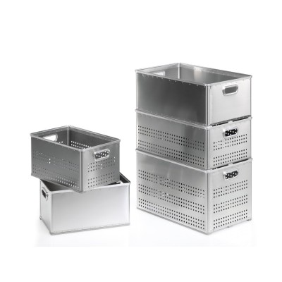 Alu- Stapelkorb