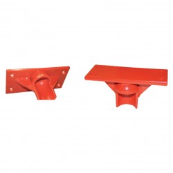 Kugelschale mit Anschraubplatte für Rollplatte