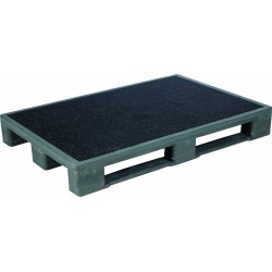 Schwerlast-Kunststoffpalette mit Anti-Rutsch-Beschichtung