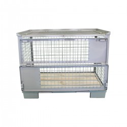 Gitterboxpalette mit Deckel 2