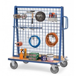 Werkstückwagen - 2 Einhänge-Gitterwänden