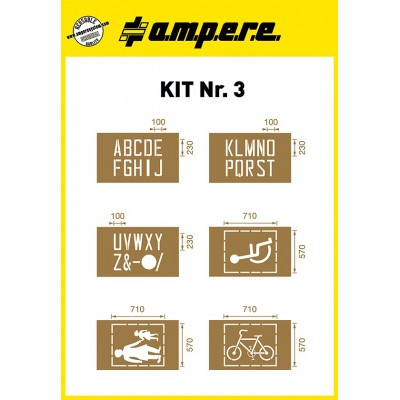 Schablonen Kit Nr. 3