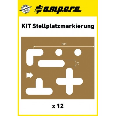 Schablonen Kit Stellplatzmarkierung