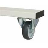 Rollensatz für Werktische "adlatus" - 2 Lenkrollen, 2 Bockrollen