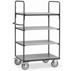 Etagenwagen mit Einlegeböden - grau 