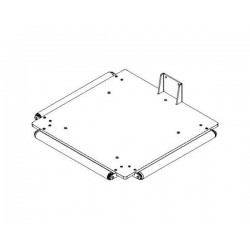 Plattform PEHD mit Rollen - 495 x 495 mm