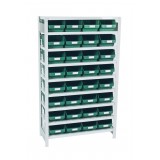 Komplett-Regal mit Lagerkästen