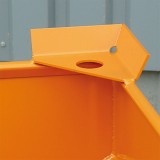 Silobehälter mit Dosier-Schiebeklappe