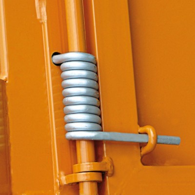 Silobehälter mit großflächiger Schüttklappe