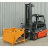 Silobehälter mit großflächiger Schüttklappe