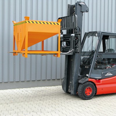 Silobehälter mit Auslaufschieber