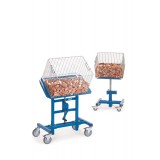 Neigetisch für Kunststoffkästen, Drahtkörbe usw.