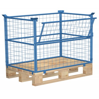 Gitteraufsatzrahmen für Paletten (Typ 64, 4-fach stapelbar)