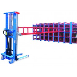 Hydraulischer Ausrollbock für Wabenregal 2