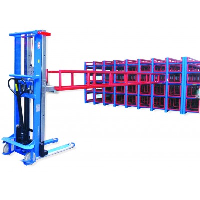 Hydraulischer Ausrollbock für Wabenregal