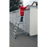 Aluminium-Podest-Treppe - fahrbar