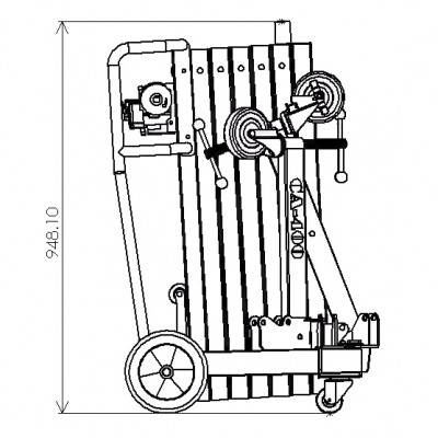 Elektrischer Glaslift CA400GL, 120 kg