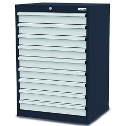 Stationärer Schubladenschrank - 9 Schubladen je 100 mm