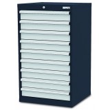 Stationärer Schubladenschrank - 9 Schubladen je 100 mm