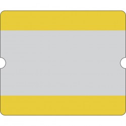 Bodenbeschriftungstasche offen