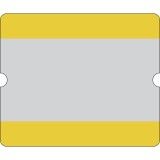 Bodenbeschriftungstasche offen