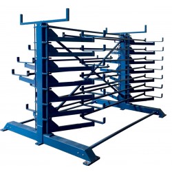 Schwenkarm-Regal, doppelseitige Ausführung