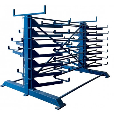 Schwenkarm-Regal, doppelseitige Ausführung