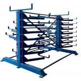 Schwenkarm-Regal, doppelseitige Ausführung