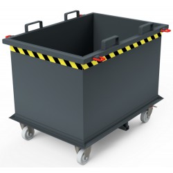 Automatischer Klappbodenbehälter - auf Polyamid-Rädern 2