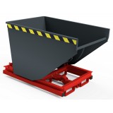 Selbstkipper mit automatischer Auslösefunktion - mit Palettenunterbau, Traglast bis 3.000 kg