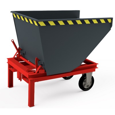 Selbstkipper mit Hebelroller-Aufnahme, Traglast bis 2.500 kg