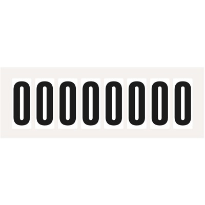 Selbstklebende Zahl 0, VPE 10/ Bogen