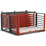 Schubfachregal für Bleche - ohne Tiefenauflagen