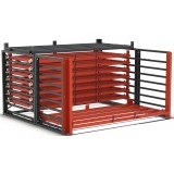 Schubfachregal für Bleche - ohne Tiefenauflagen