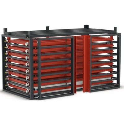 Schubfachregal für Bleche - ohne Tiefenauflagen