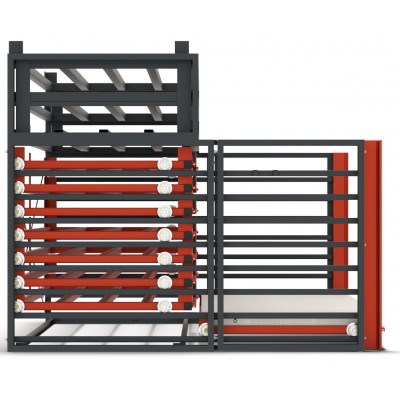 Schubfachregal für Bleche - ohne Tiefenauflagen