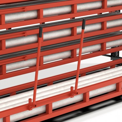 Auszugshilfen für Kassetten-Schubfachregal