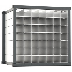 Wabenregal starr - Tiefe 1.000 mm