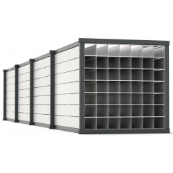 Wabenregal starr - Tiefe 6.000 mm