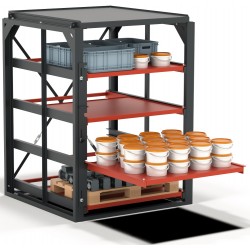 Schwerlastregal starr | 100% Auszug