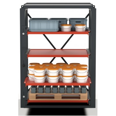 Schwerlastregal starr | 66% Auszug