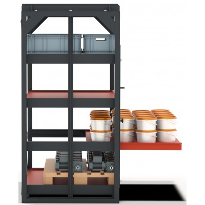 Schwerlastregal starr | 66% Auszug