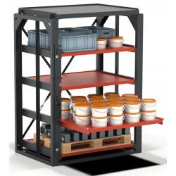 Schwerlastregal starr | 100% Auszug 2