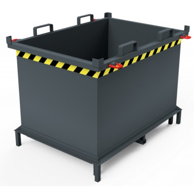 Automatischer Klappbodenbehälter - auf Füßen stehend