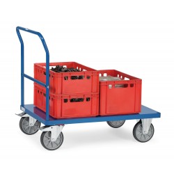 Schiebebügelwagen mit Blechplattform Ladefläche L x B  | 850 x 500 mm 2