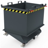 Automatischer Klappbodenbehälter, Deckel, Zentrierwänden, Kranösen - Räder