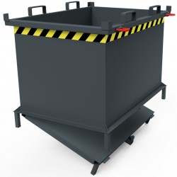 Automatischer Klappbodenbehälter - auf Füßen stehend