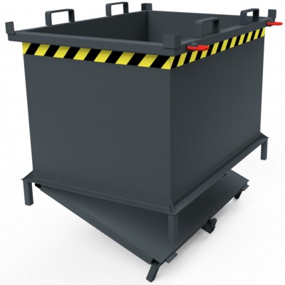 Automatischer Klappbodenbehälter - auf Füßen stehend