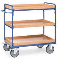 Etagenwagen mit Einlegekästen aus Holzwerkstoff Holzwerkstoff - Einlegekästen