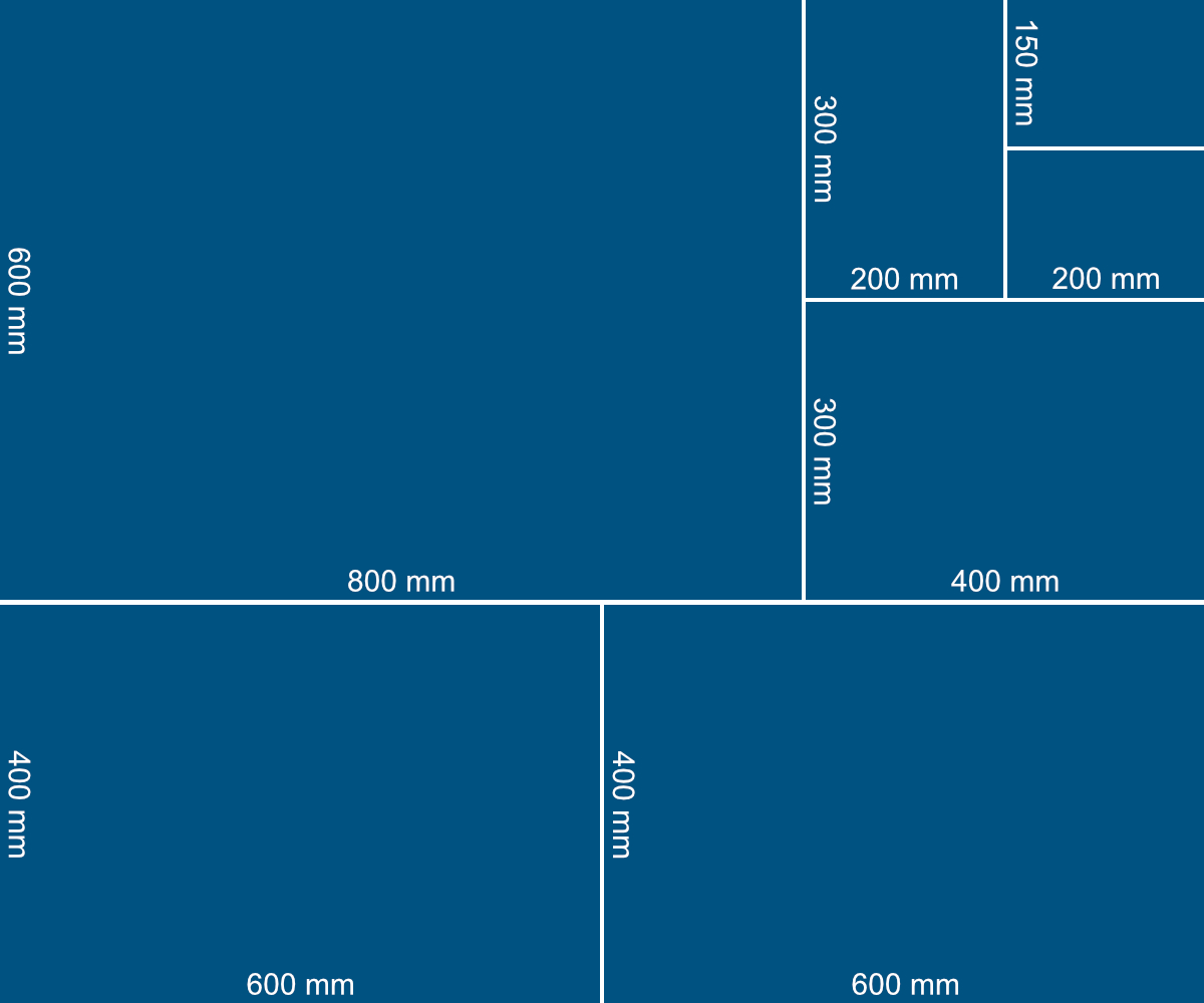Euroboxen auf Industriepalette Euronormmaße